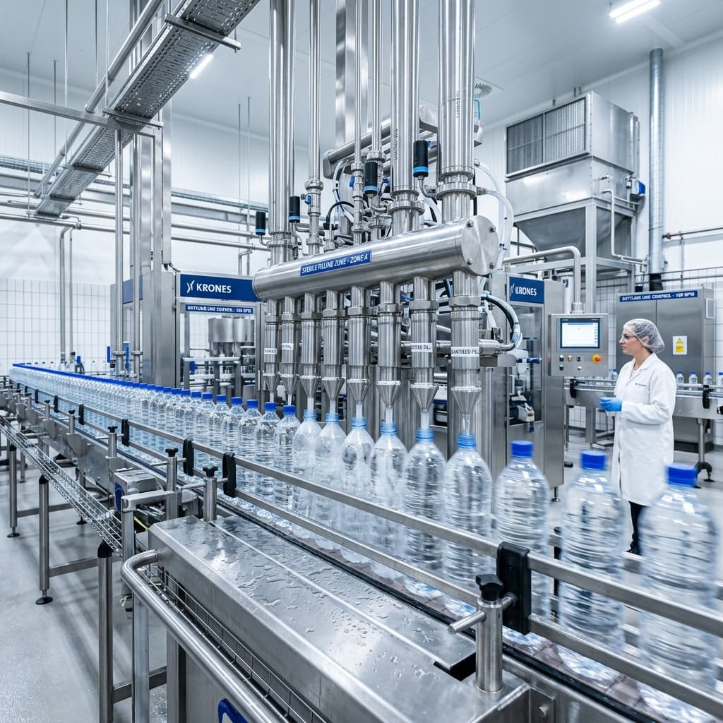 Su dolum tesisi şişeleme hattı dezenfeksiyonu ve nozül biyofilm arındırma